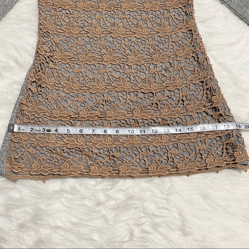 ANTHROPOLOGIE Dolan Lace Sweater Mini Dress - Picture 4 of 7